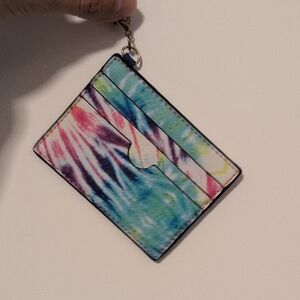 Colorful Tie-Dye Card Holder